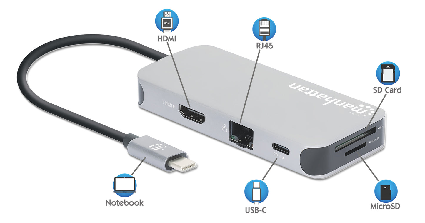 USB-C 8-in-1 Docking Station with Power Delivery Image 11