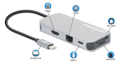 USB-C 8-in-1 Docking Station with Power Delivery Image 11