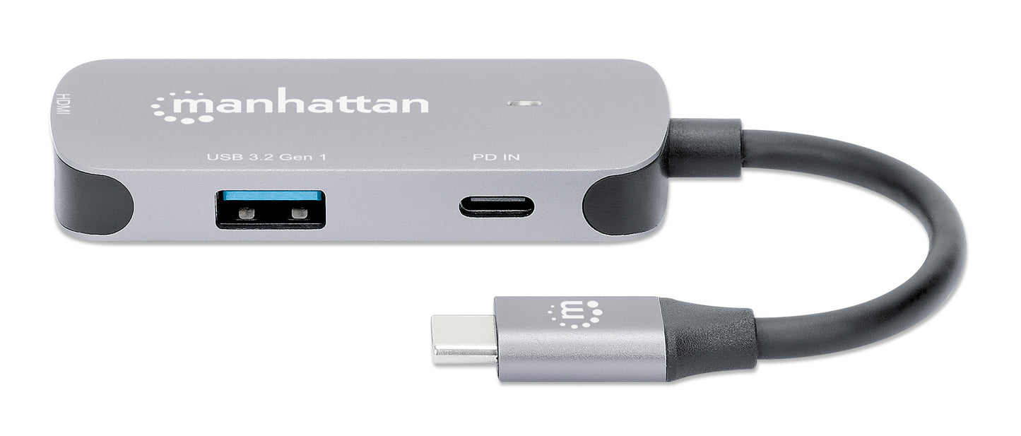 USB-C to HDMI (4K@30Hz) 3-in-1 Docking Converter with Power Delivery Image 4