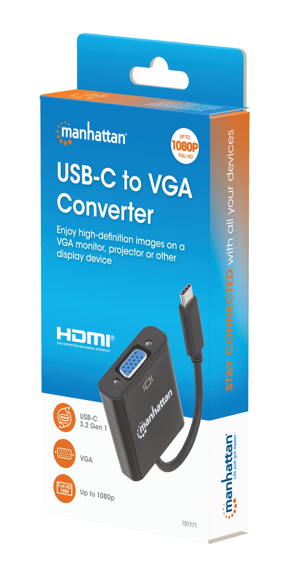 USB-C to VGA Converter Packaging Image 2