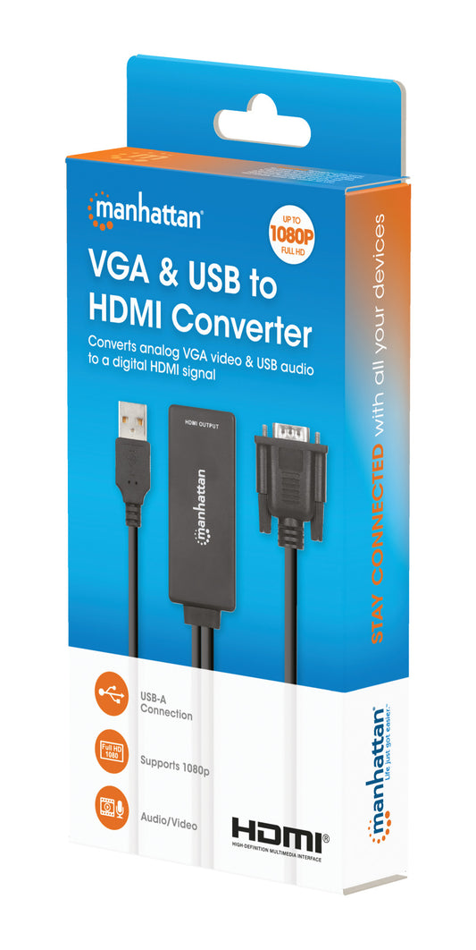 VGA and USB to HDMI Converter Packaging Image 2