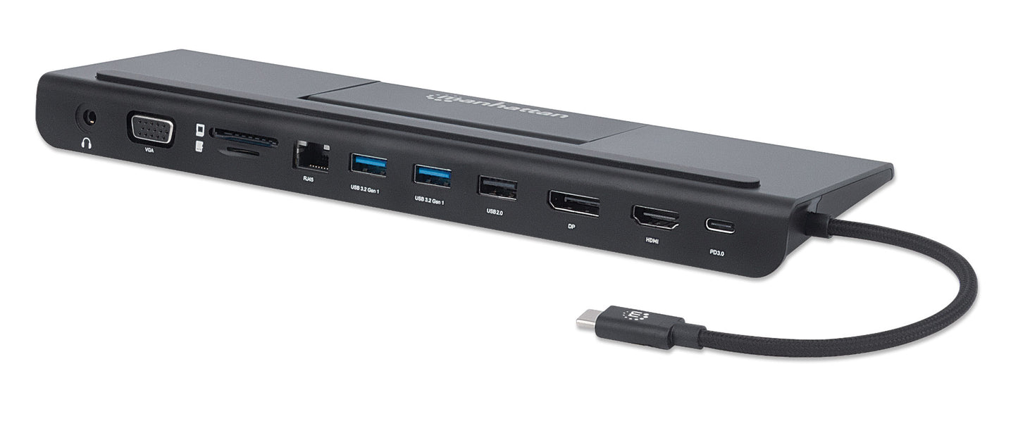 USB-C 11-in-1 Triple-Monitor Docking Station with MST Image 1