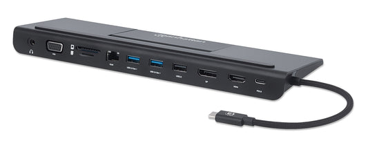USB-C 11-in-1 Triple-Monitor Docking Station with MST Image 1