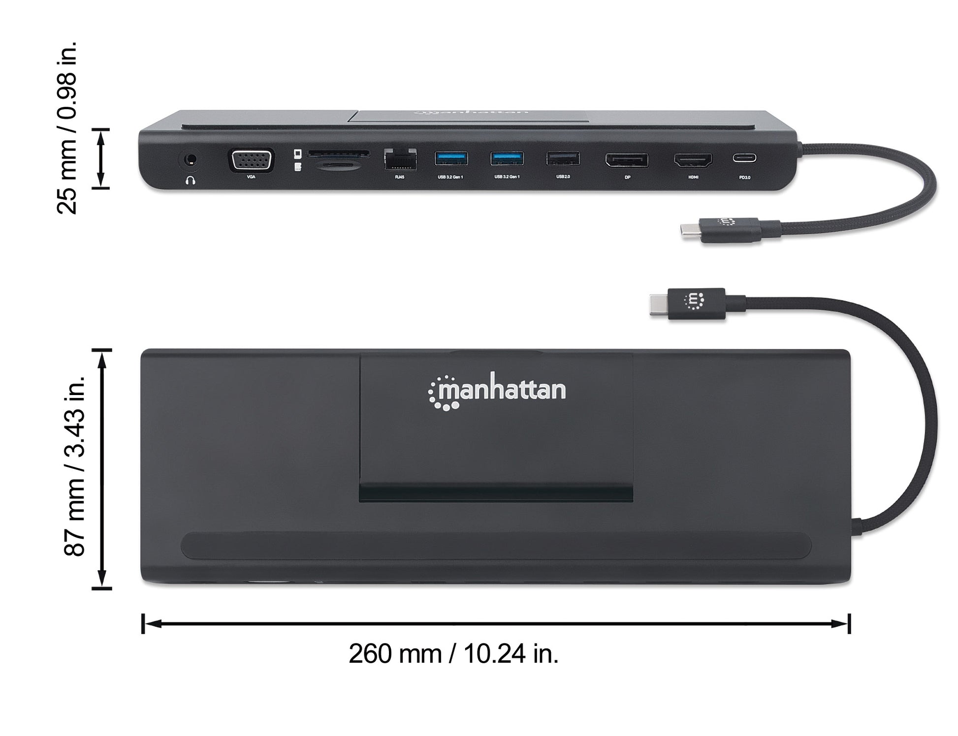 USB-C 11-in-1 Triple-Monitor Docking Station with MST Image 11