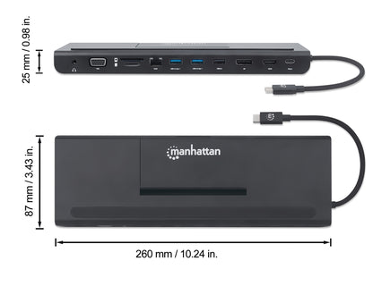 USB-C 11-in-1 Triple-Monitor Docking Station with MST Image 11