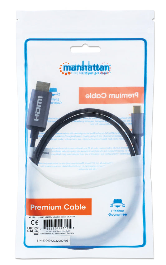 4K@60Hz USB-C to HDMI Adapter Cable Packaging Image 2