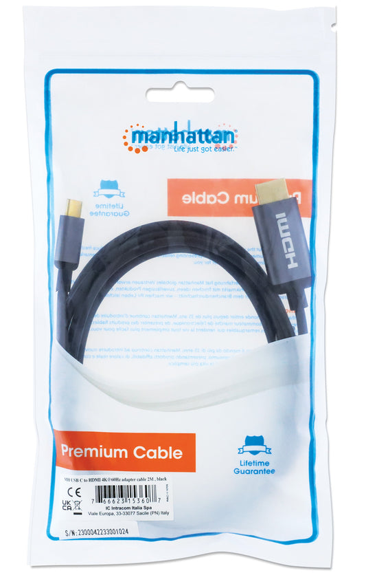 4K@60Hz USB-C to HDMI Adapter Cable Packaging Image 2