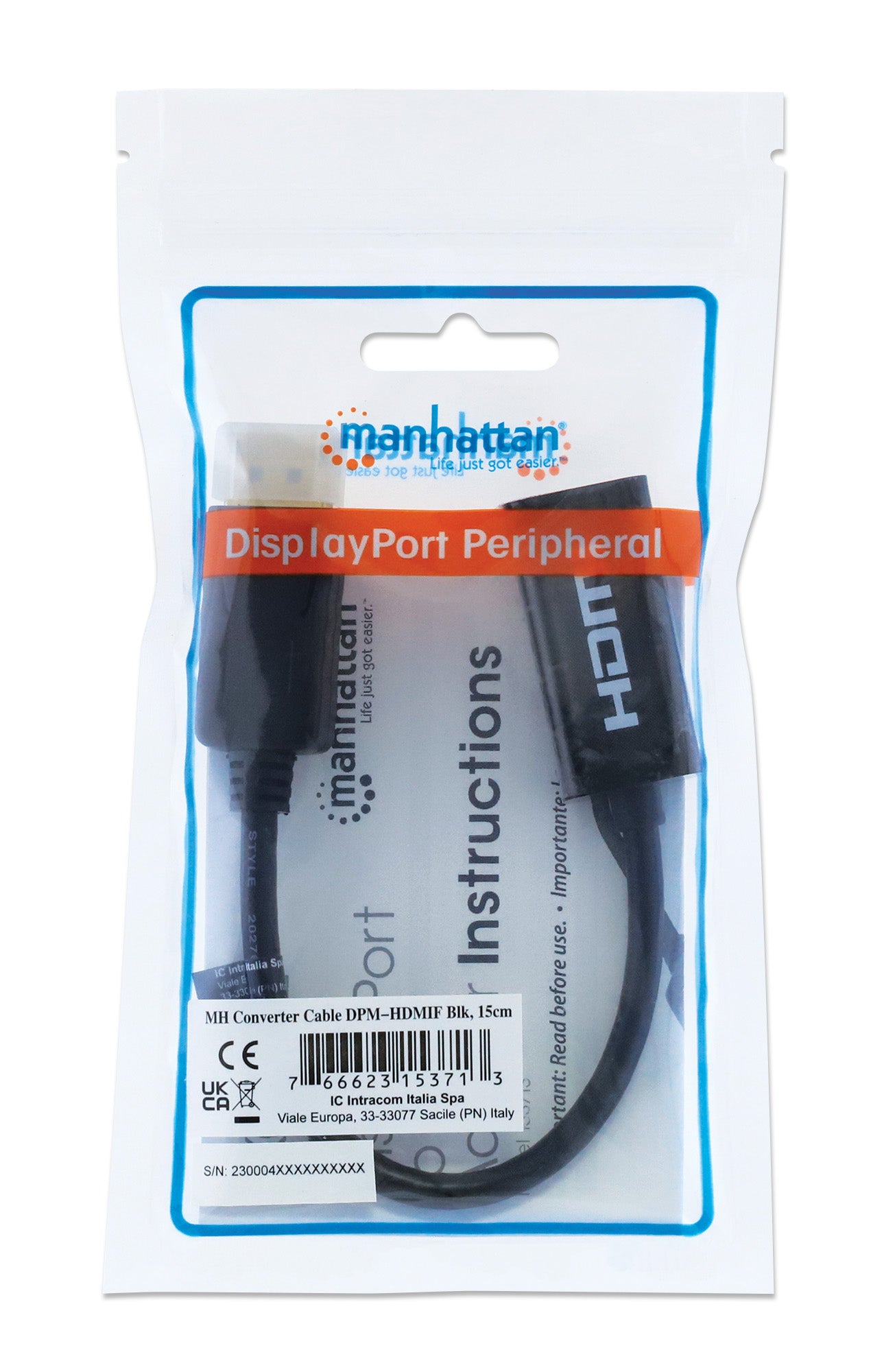 4K@60Hz Active DisplayPort to HDMI Adapter Packaging Image 2