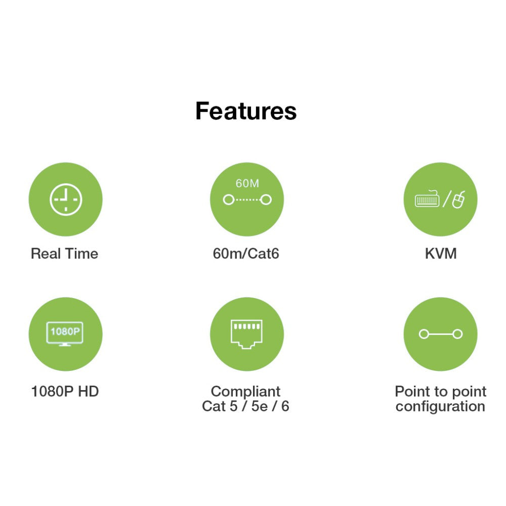 HDMI KVM over Network Cable Extender Kit 1080p, 60 m Image 8