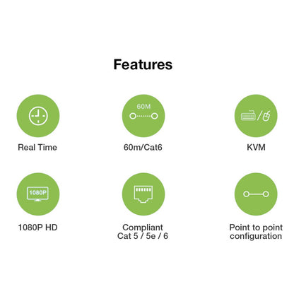 HDMI KVM over Network Cable Extender Kit 1080p, 60 m Image 8