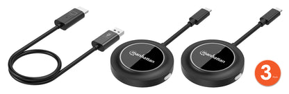 1080p Wireless HDMI Display Presentation Kit with 2 USB-C Transmitters Image 1