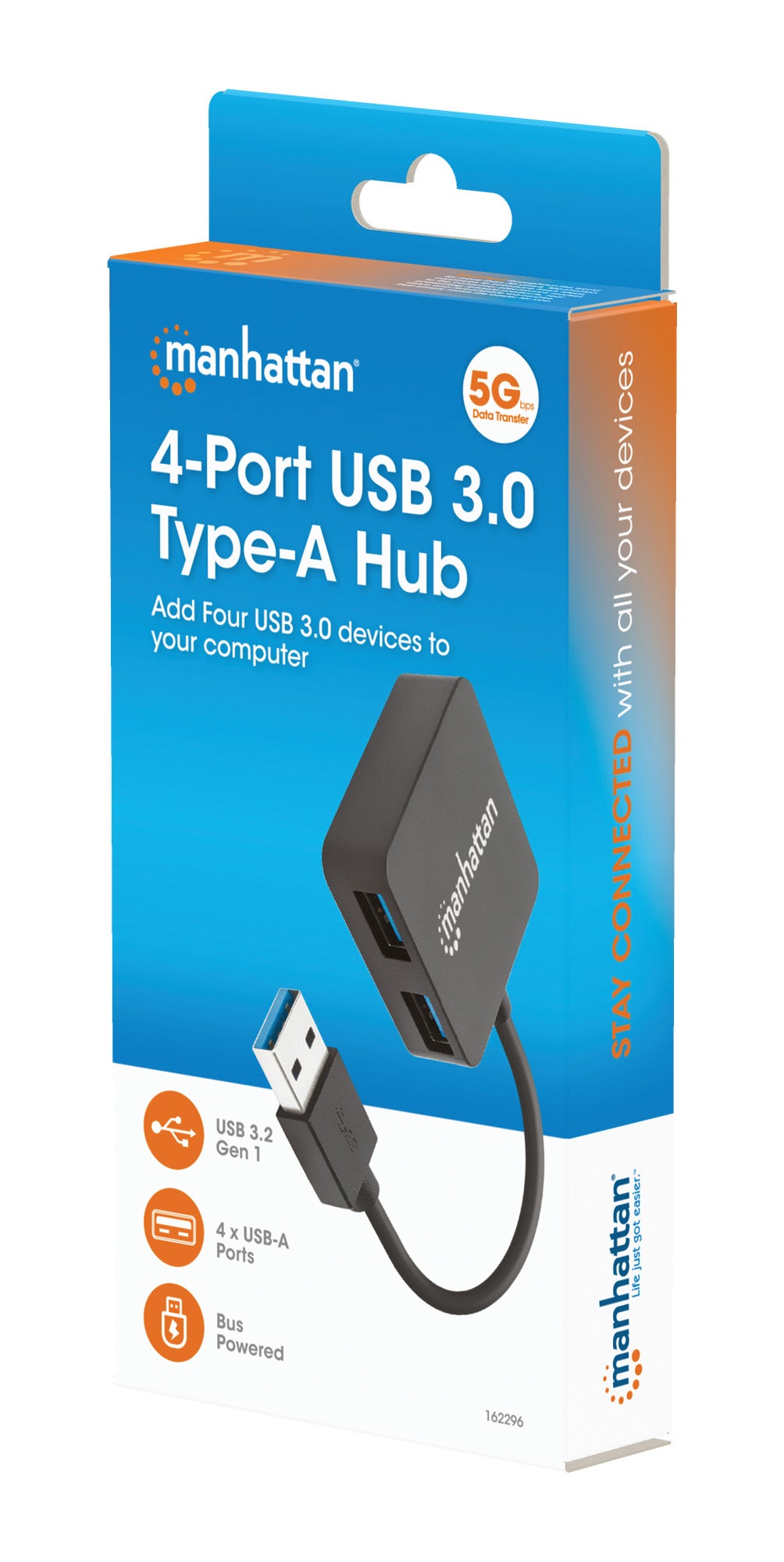 4-Port USB 3.0 Type-A Hub Packaging Image 2