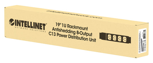 19" 1U Rackmount Anti-Shedding 8-Output C13 Power Distribution Unit (PDU) Packaging Image 2