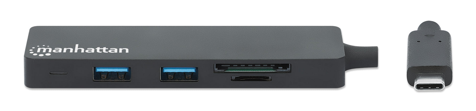 3-Port USB 3.0 Type-C Hub with Card Reader Image 4