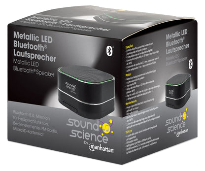 Sound Science Metallic LED Bluetooth® Speaker Packaging Image 2