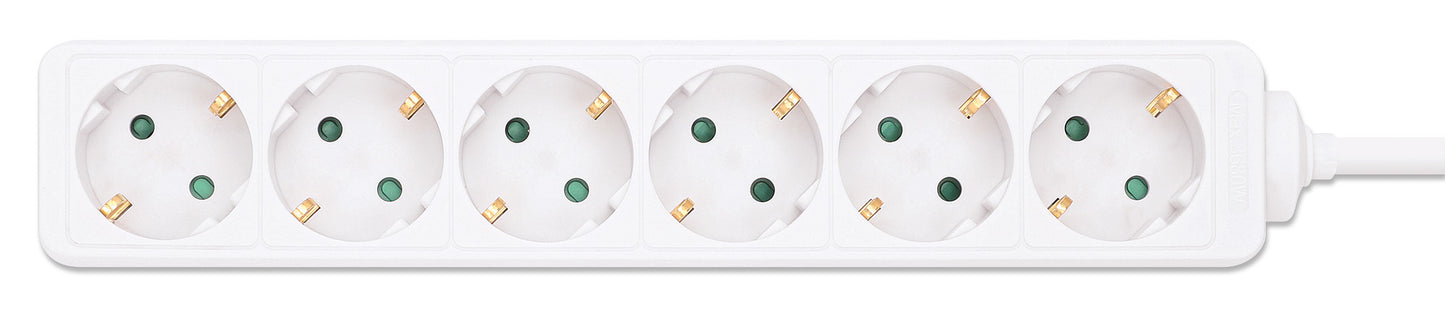 EU Power Strip with 6 Outlets Image 5