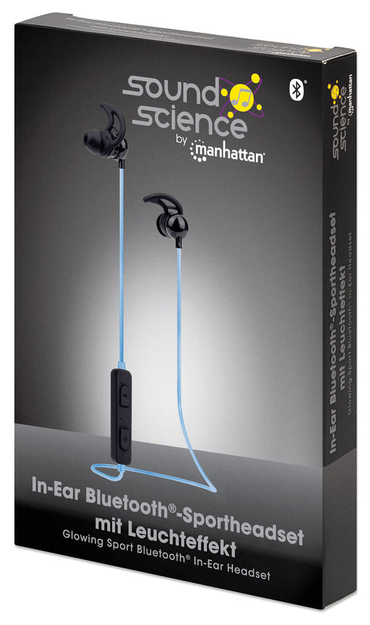 Sound Science Glowing Sport Bluetooth® In-Ear Headset Packaging Image 2