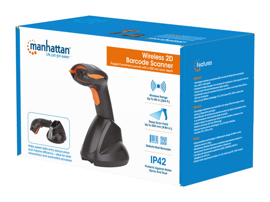 Wireless 2D CCD Barcode Scanner Packaging Image 2