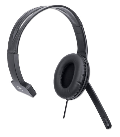 Mono USB Headset, Over-Ear, Polybag Packaging Image 3