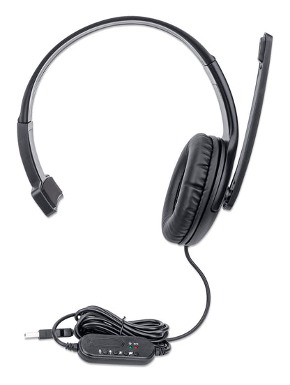 Mono USB Headset, Over-Ear, Polybag Packaging Image 7