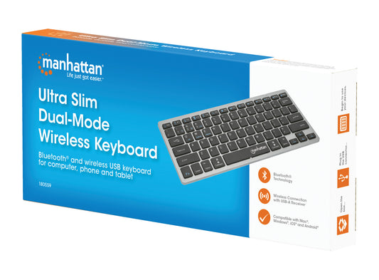Ultra Slim Dual-Mode Wireless Keyboard Packaging Image 2