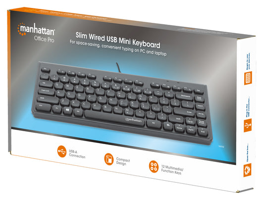 Slim Wired USB Mini Keyboard Packaging Image 2