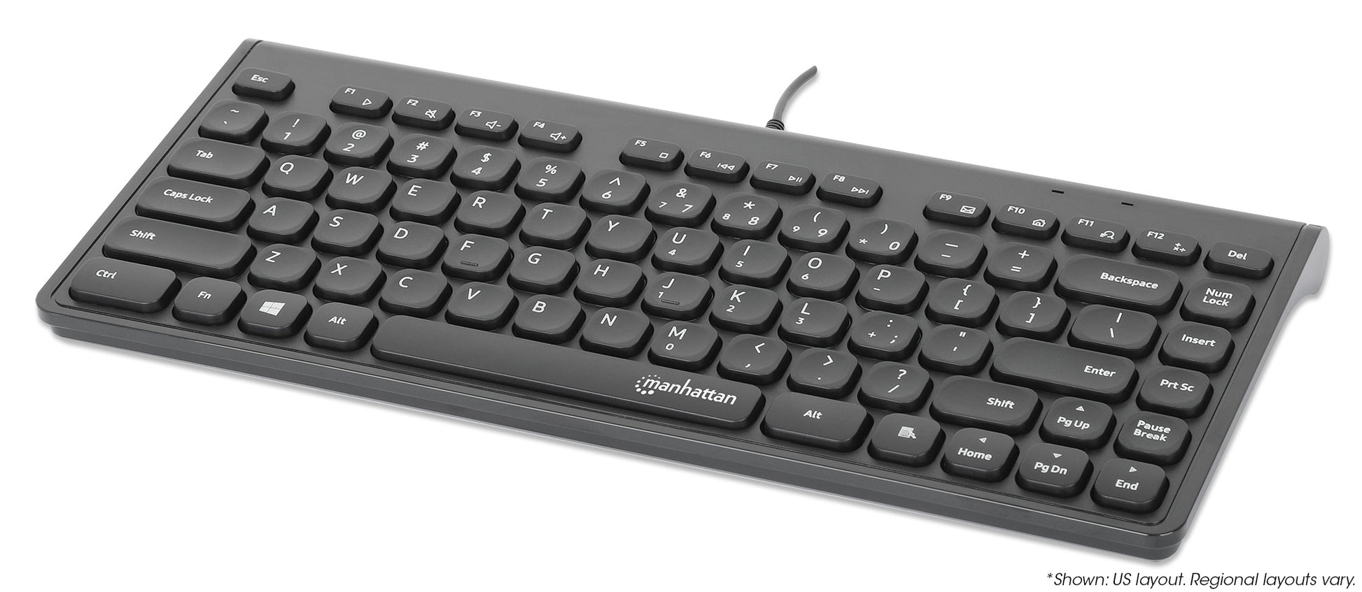 Slim Wired USB Mini Keyboard Image 1