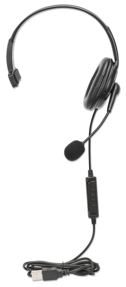 Mono USB Headset, Over-Ear, with Reversible Microphone Image 7