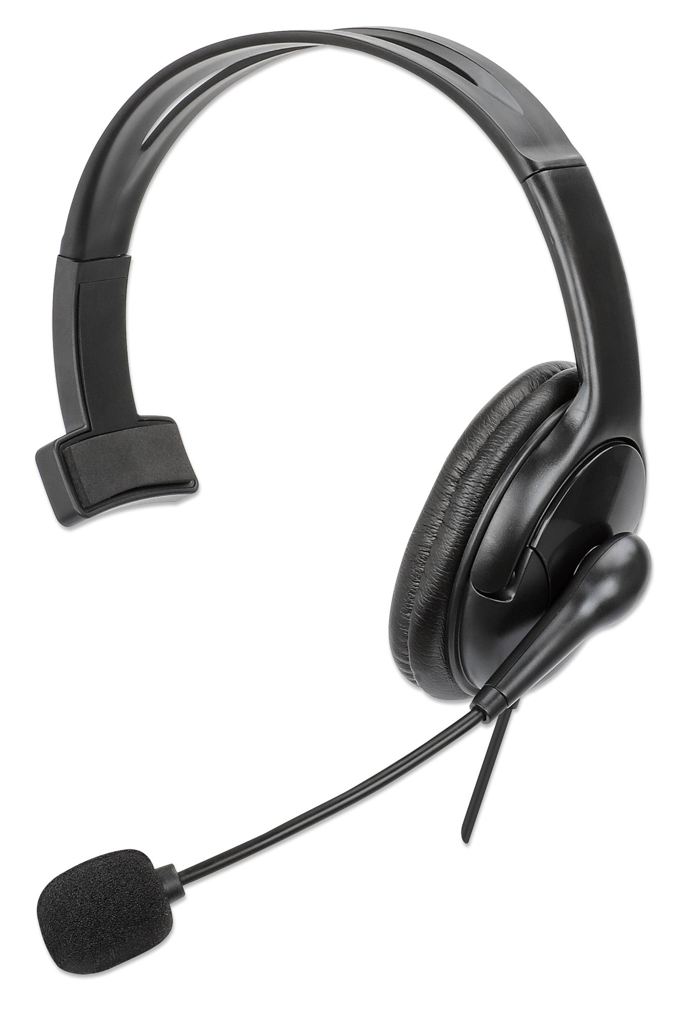 Mono USB Headset, Over-Ear, with Reversible Microphone Image 1
