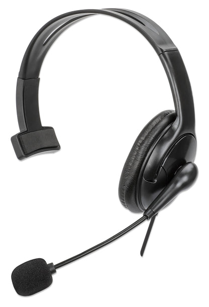 Mono USB Headset, Over-Ear, with Reversible Microphone Image 1