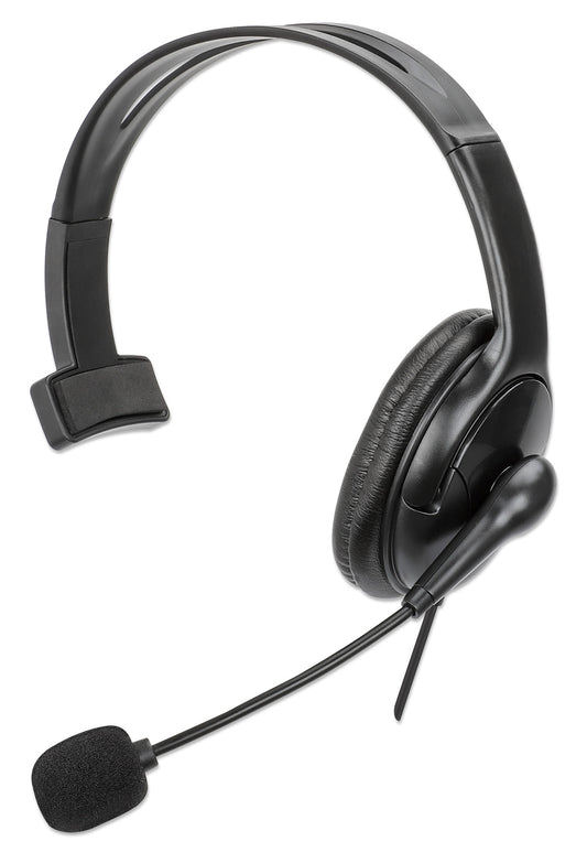 Mono USB Headset, Over-Ear, with Reversible Microphone Image 1