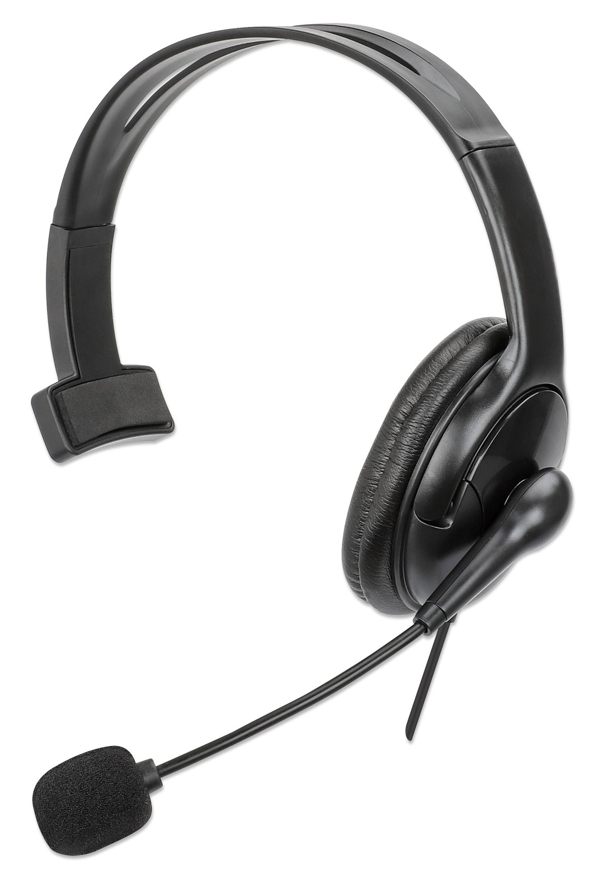 Mono USB Headset, Over-Ear, with Reversible Microphone Image 1
