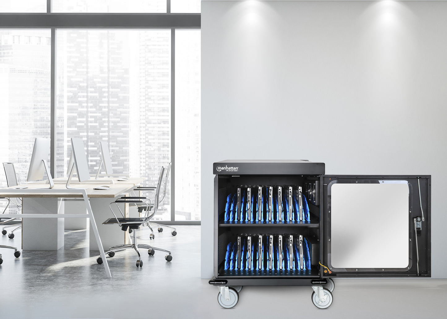 EU 32-Port AC Charging Cart Image 14