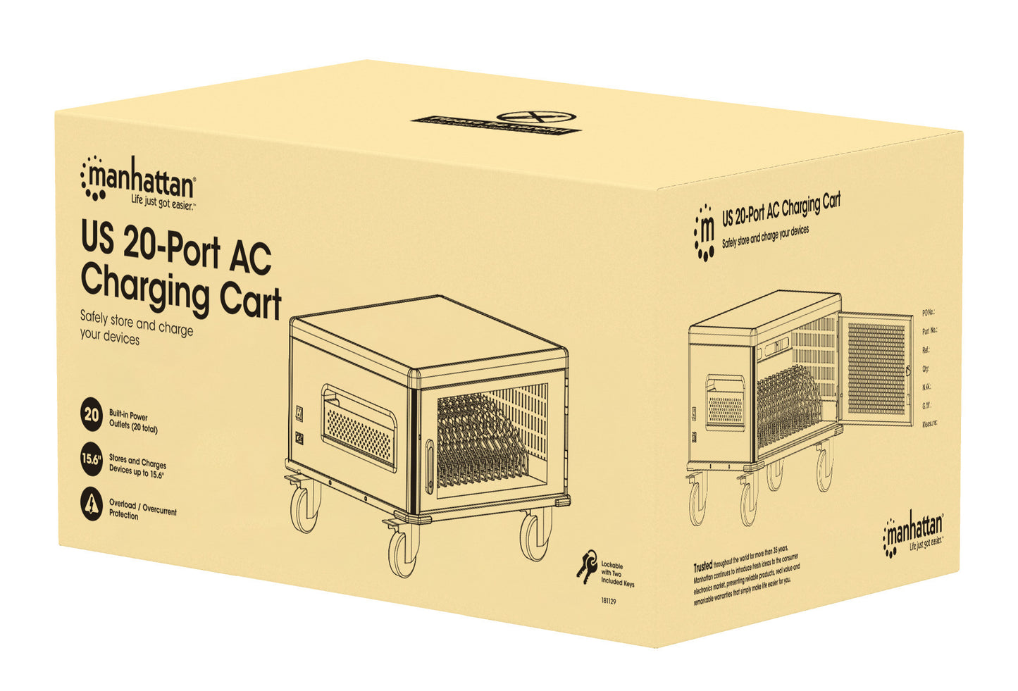 EU 20-Bay AC Charging Cart Packaging Image 2