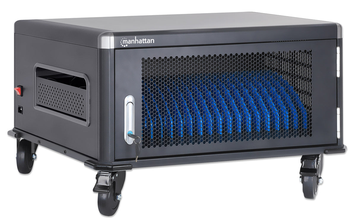 EU 20-Bay AC Charging Cart Image 3