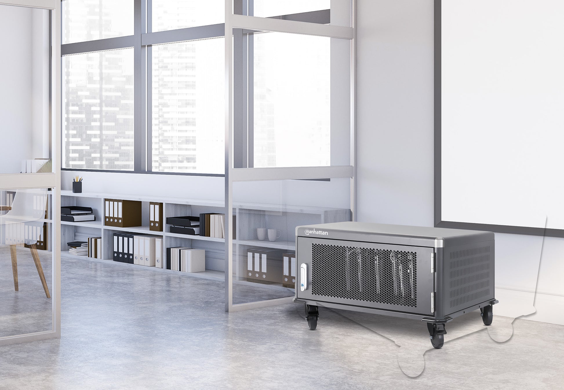 EU 20-Bay AC Charging Cart Image 6