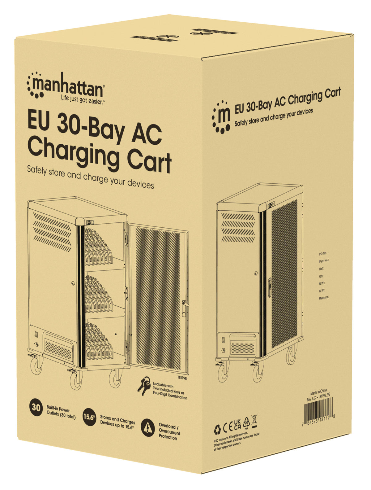EU 30-Bay AC Charging Cart Packaging Image 2