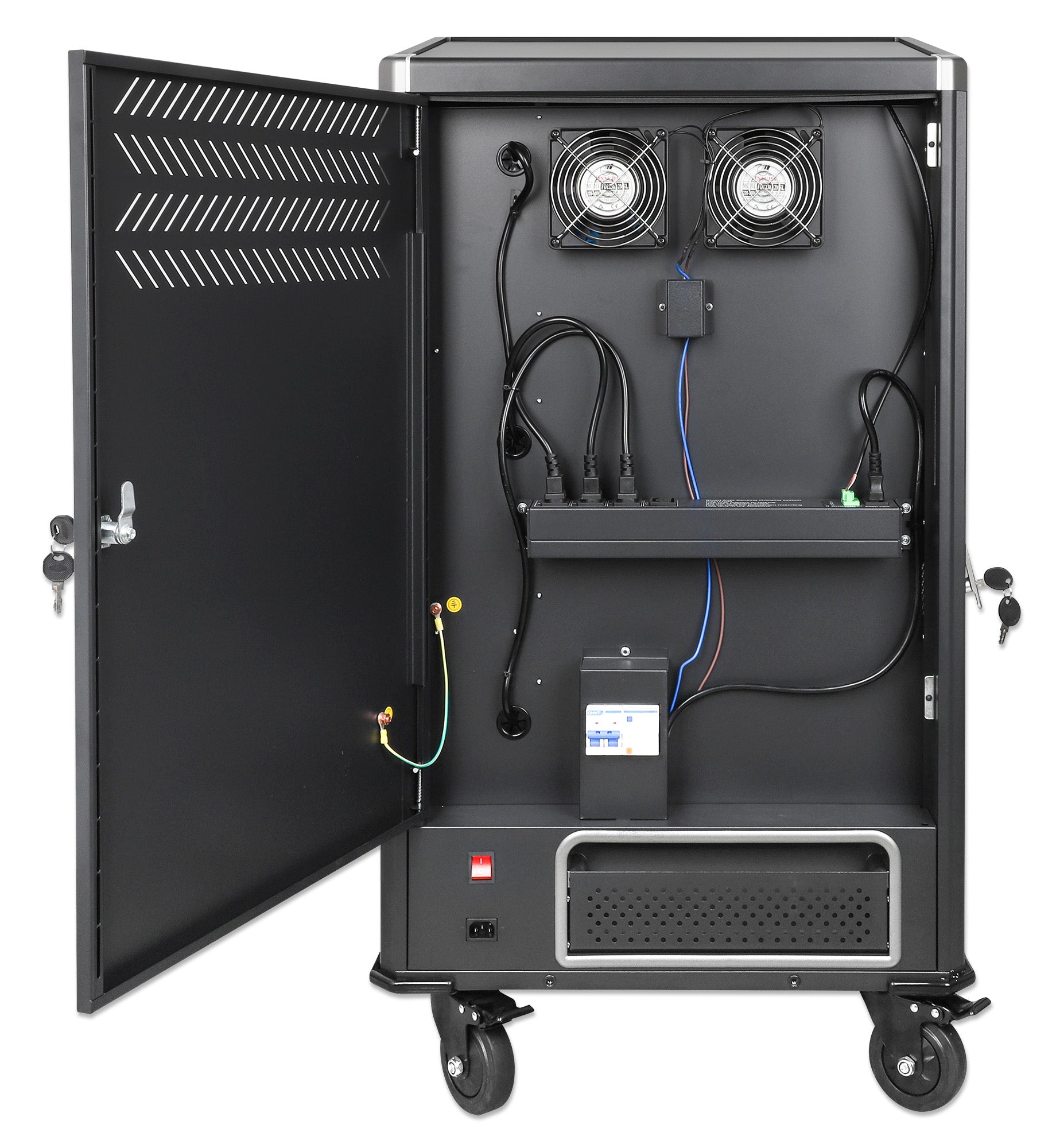 EU 30-Bay AC Charging Cart Image 10