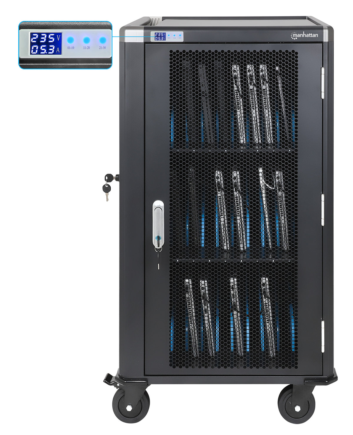 EU 30-Bay AC Charging Cart Image 8