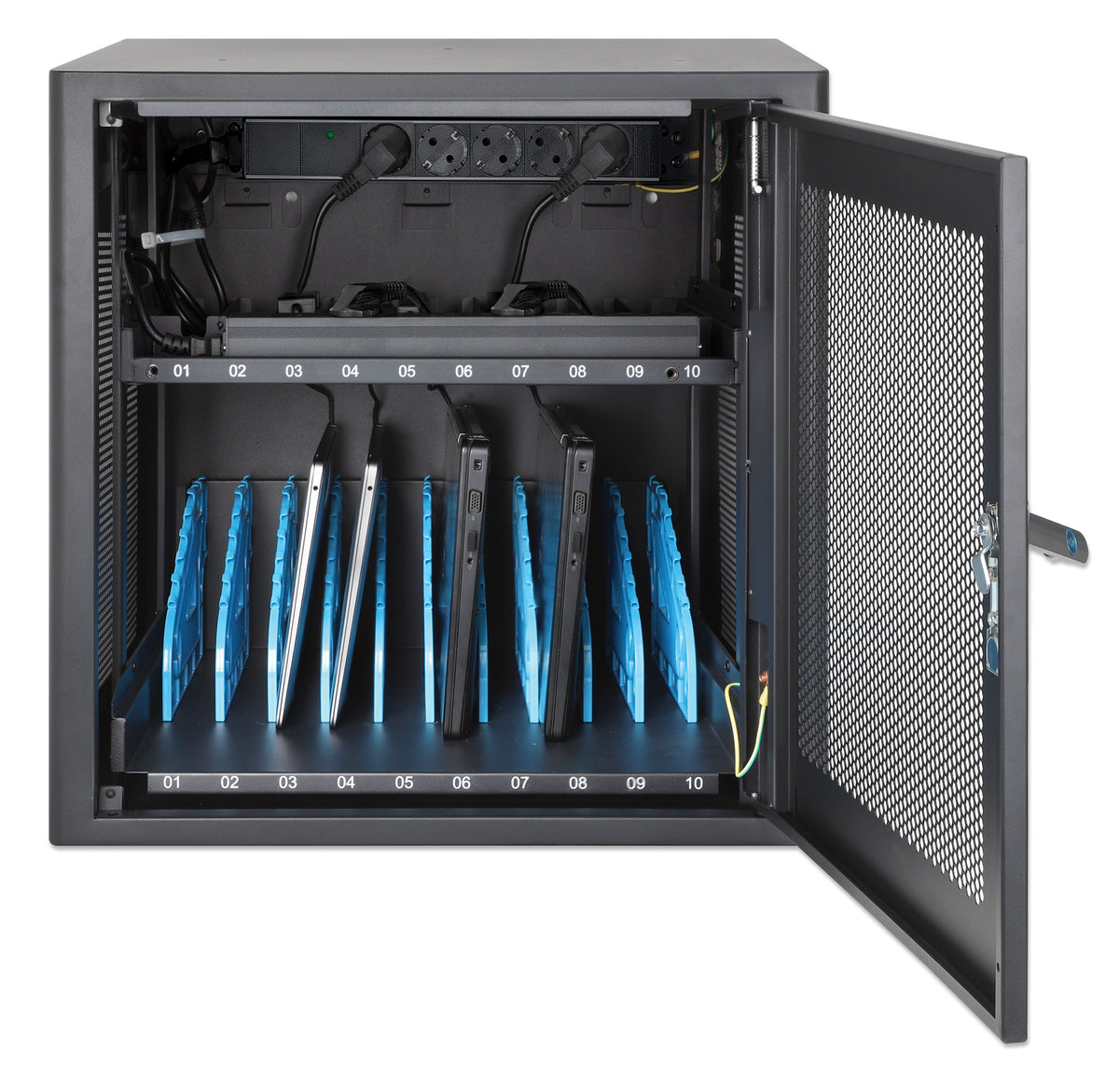 EU 10-Bay AC Desktop Charging Cabinet Image 12