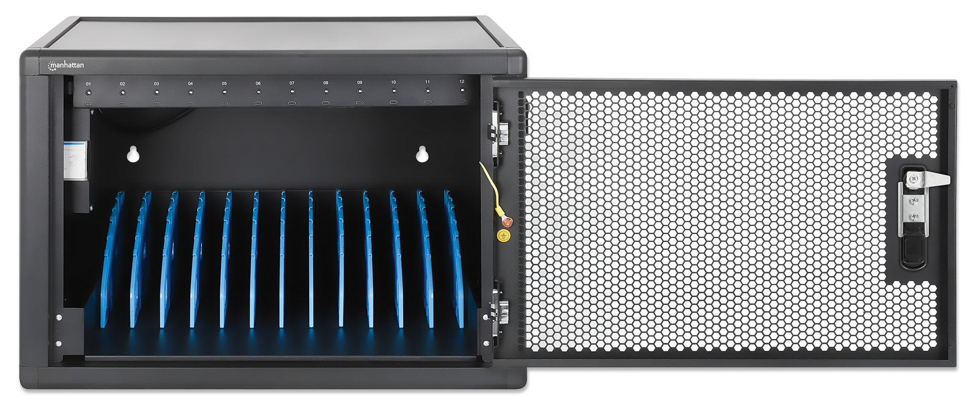 12-Port USB-C Desktop Charging Cabinet - 65W per Port Image 10
