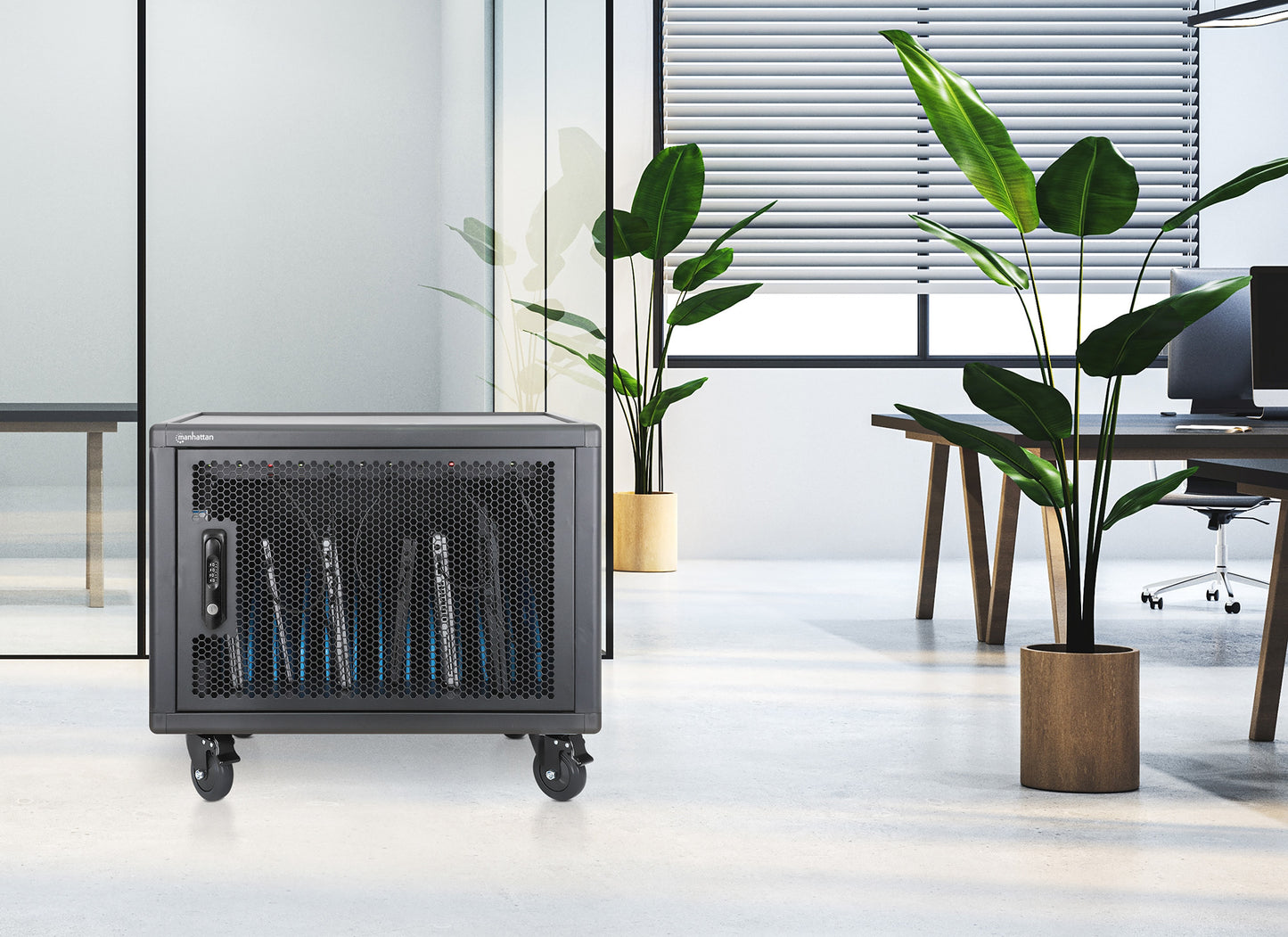 12-Port USB-C Desktop Charging Cabinet - 65W per Port Image 6
