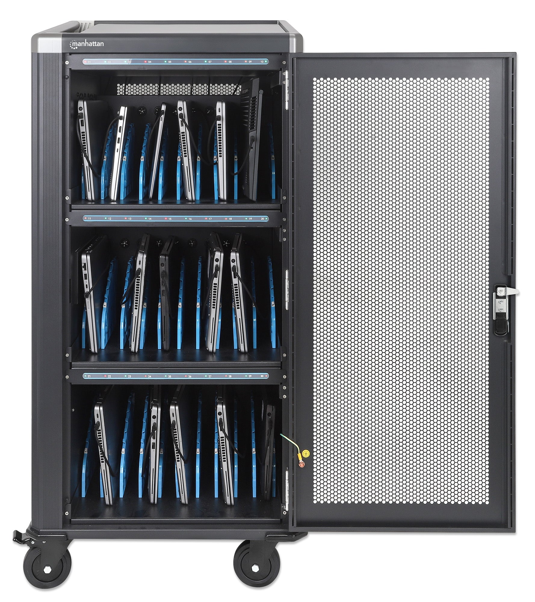 30-Port USB-C Charging Cart - 65W per Port Image 3