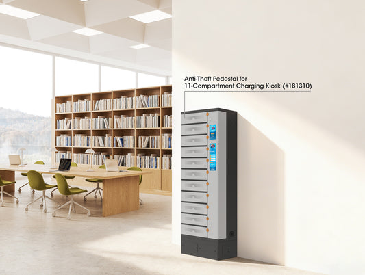 Anti-Theft Pedestal for 11-Compartment Charging Kiosk (#181310)