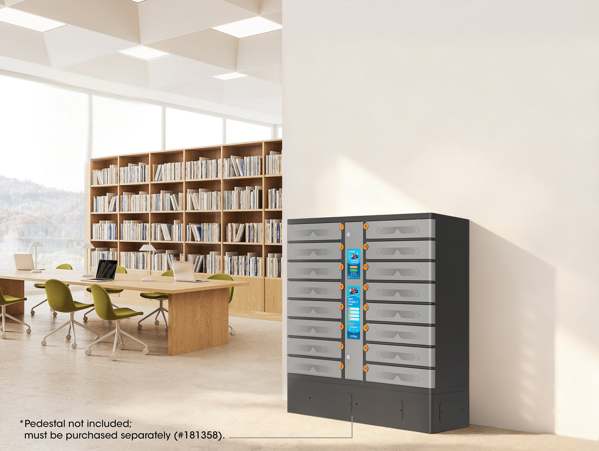 16-Compartment USB-C Charging Kiosk - 65W per Port Image 7