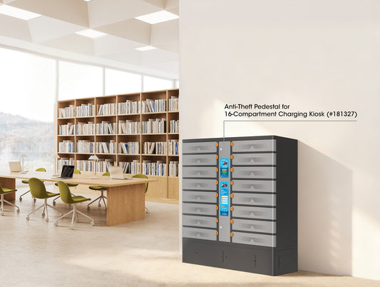 Anti-Theft Pedestal for 16-Compartment Charging Kiosk (#181327)