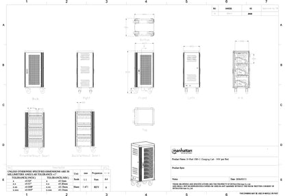 30-Port USB-C Charging Cart - 30W per Port Image 15