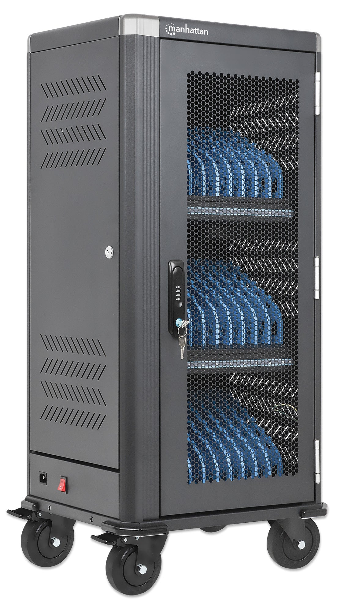 30-Port USB-C Charging Cart - 30W per Port Image 4