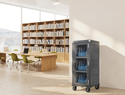 30-Port USB-C Charging Cart - 30W per Port Image 5