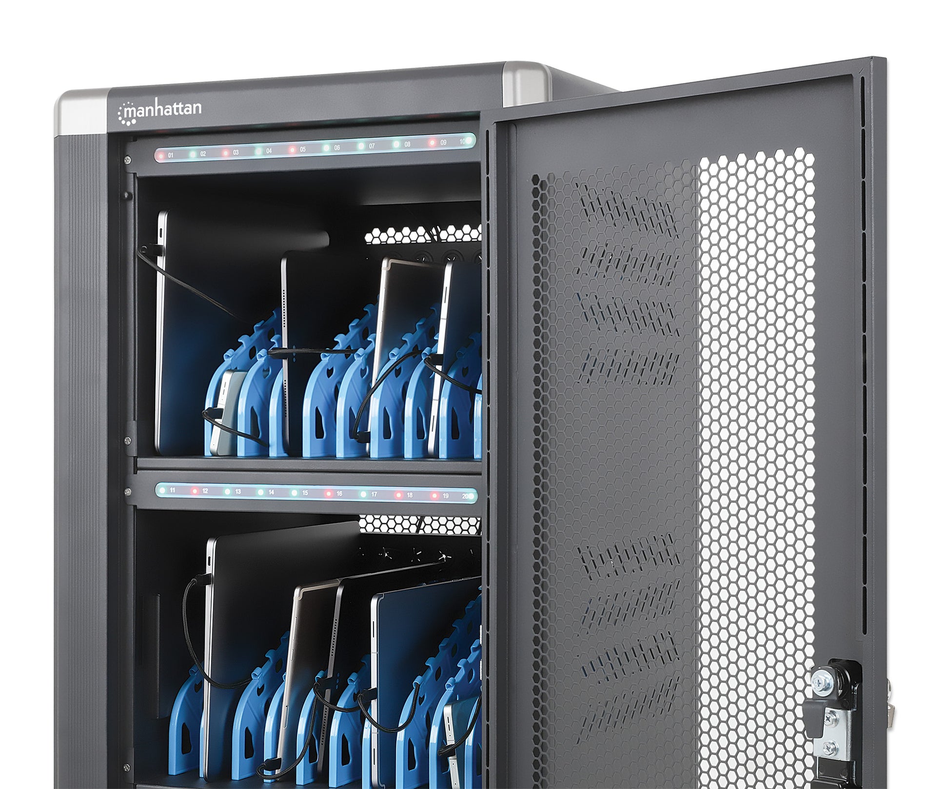 30-Port USB-C Charging Cart - 30W per Port Image 8